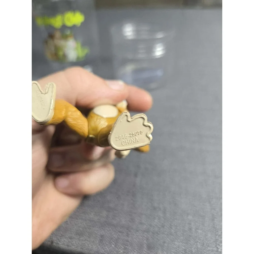 Rainforest Cafe Monkey Character Cup w Matching Figure Vintage No Straw